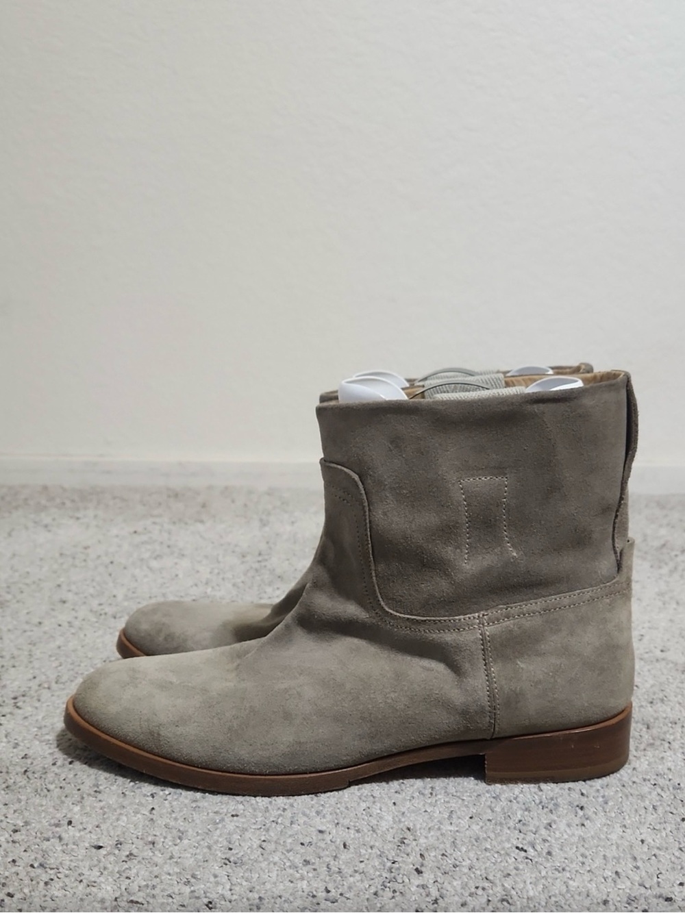 rag & bone Taupe Suede Ankle Boots